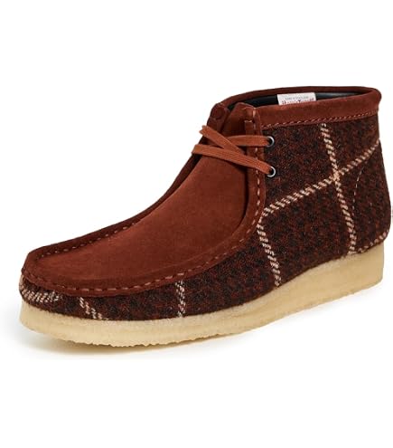 Amazon.com | Clarks Men's Wallabee Boots, Brick Paisley, Brown